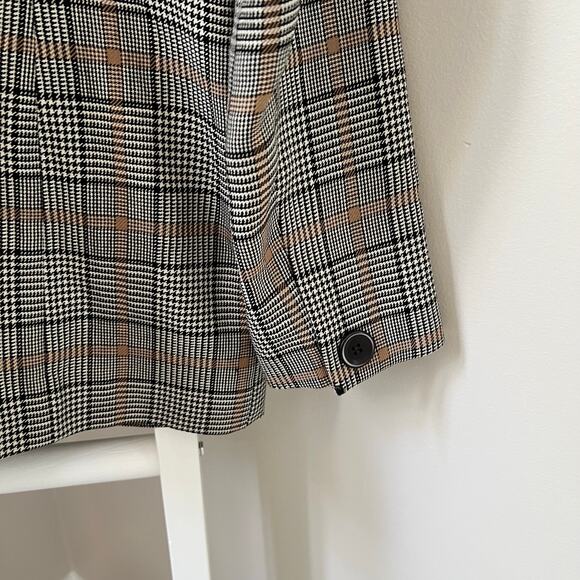 Vintage Pendleton Plaid 100% virgin Wool Blazer Black Brown m Womens 14 Jacket - Picture 10 of 16